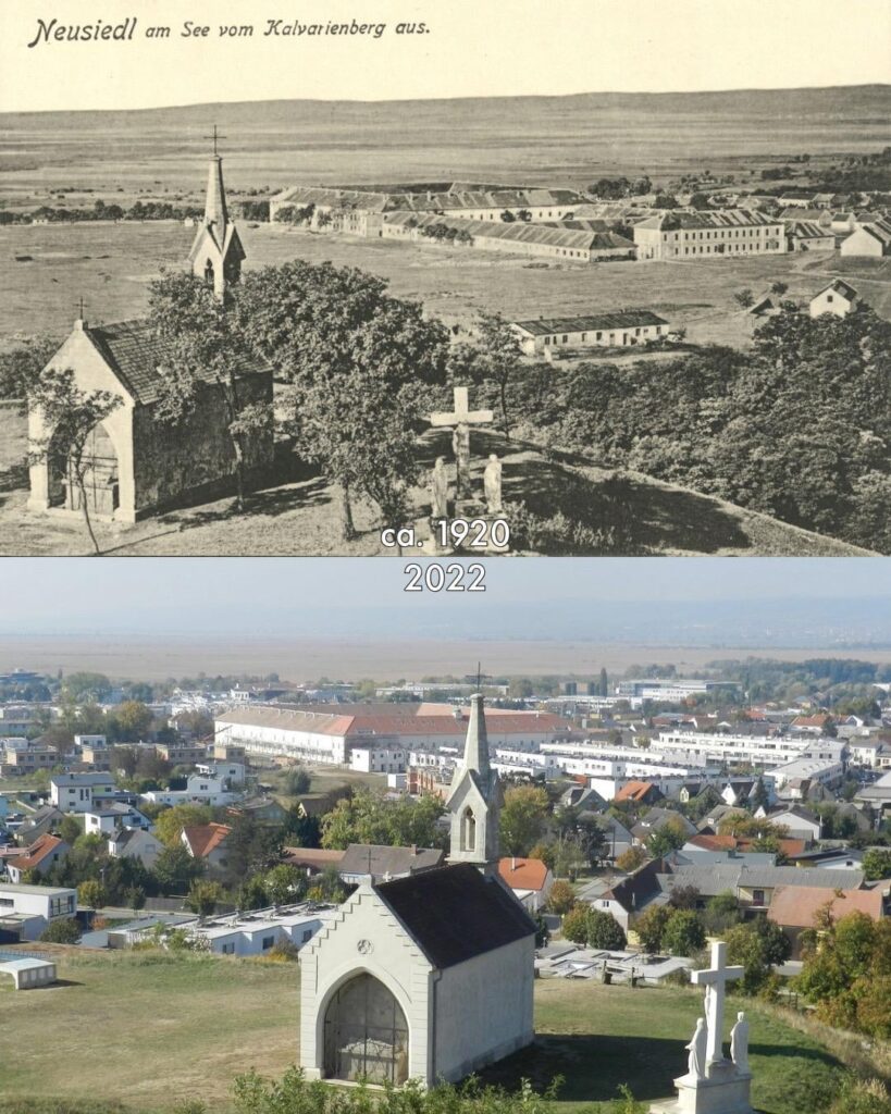 Neusiedl am See circa 100 Jahre auseinander