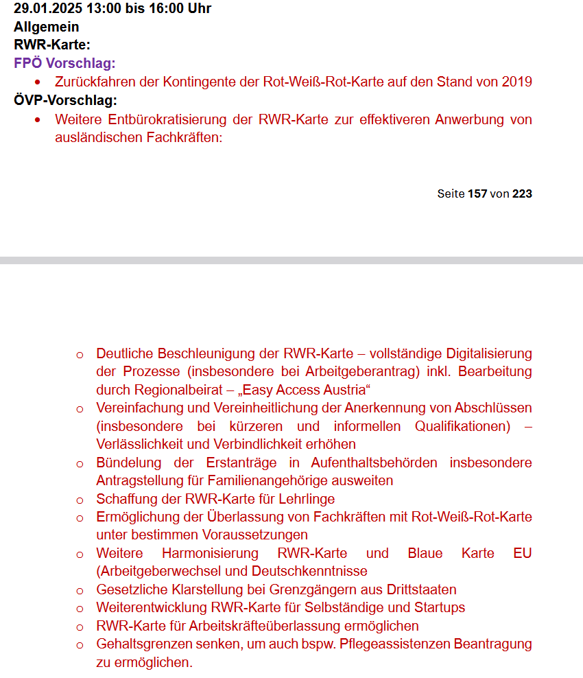 Um die RWR-Karte wird in den Koalitionsverhandlungen viel gestritten