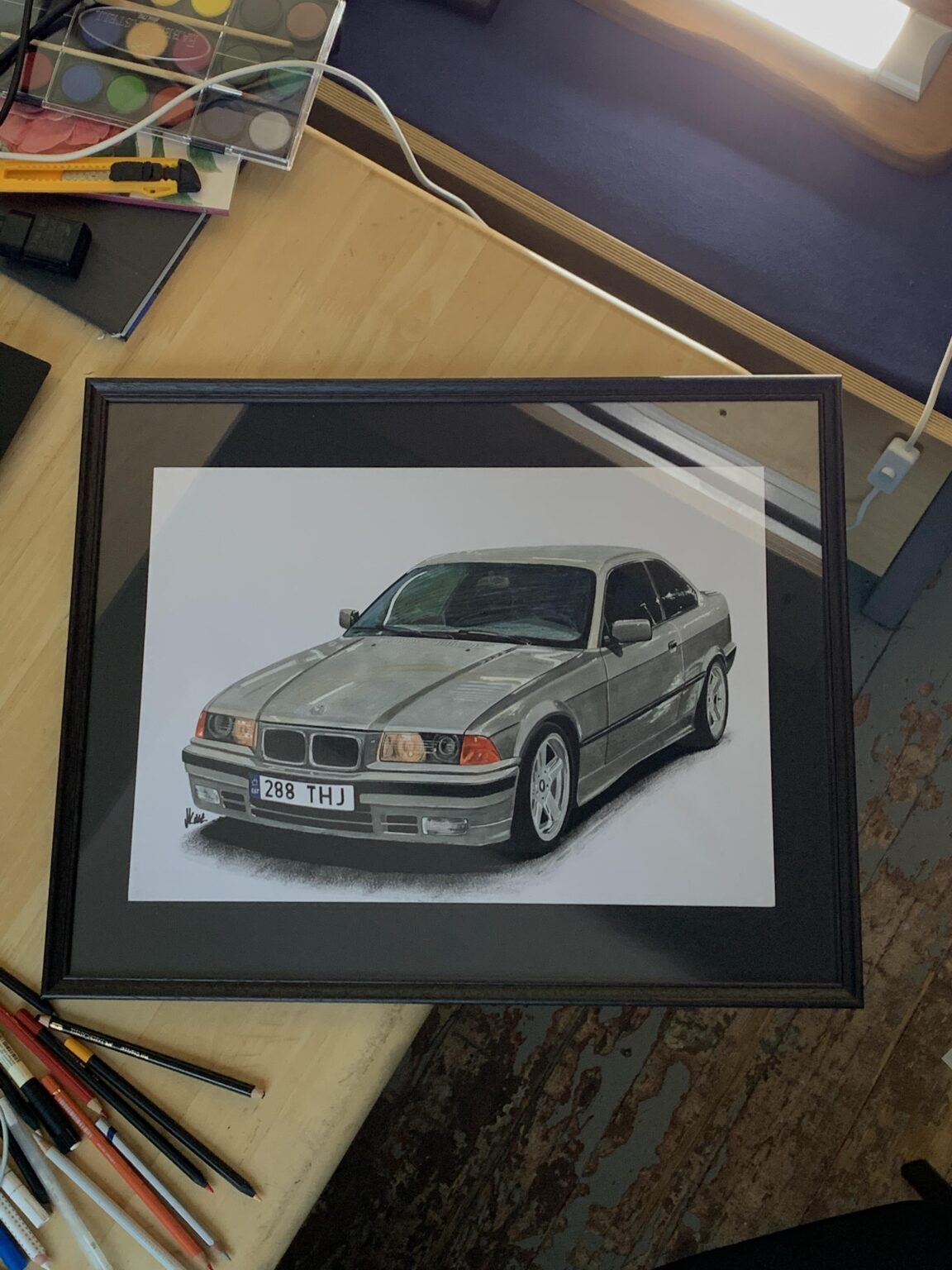 E36 Coupé gehört zum Kunstmuseum, also habe ich einen gezeichnet