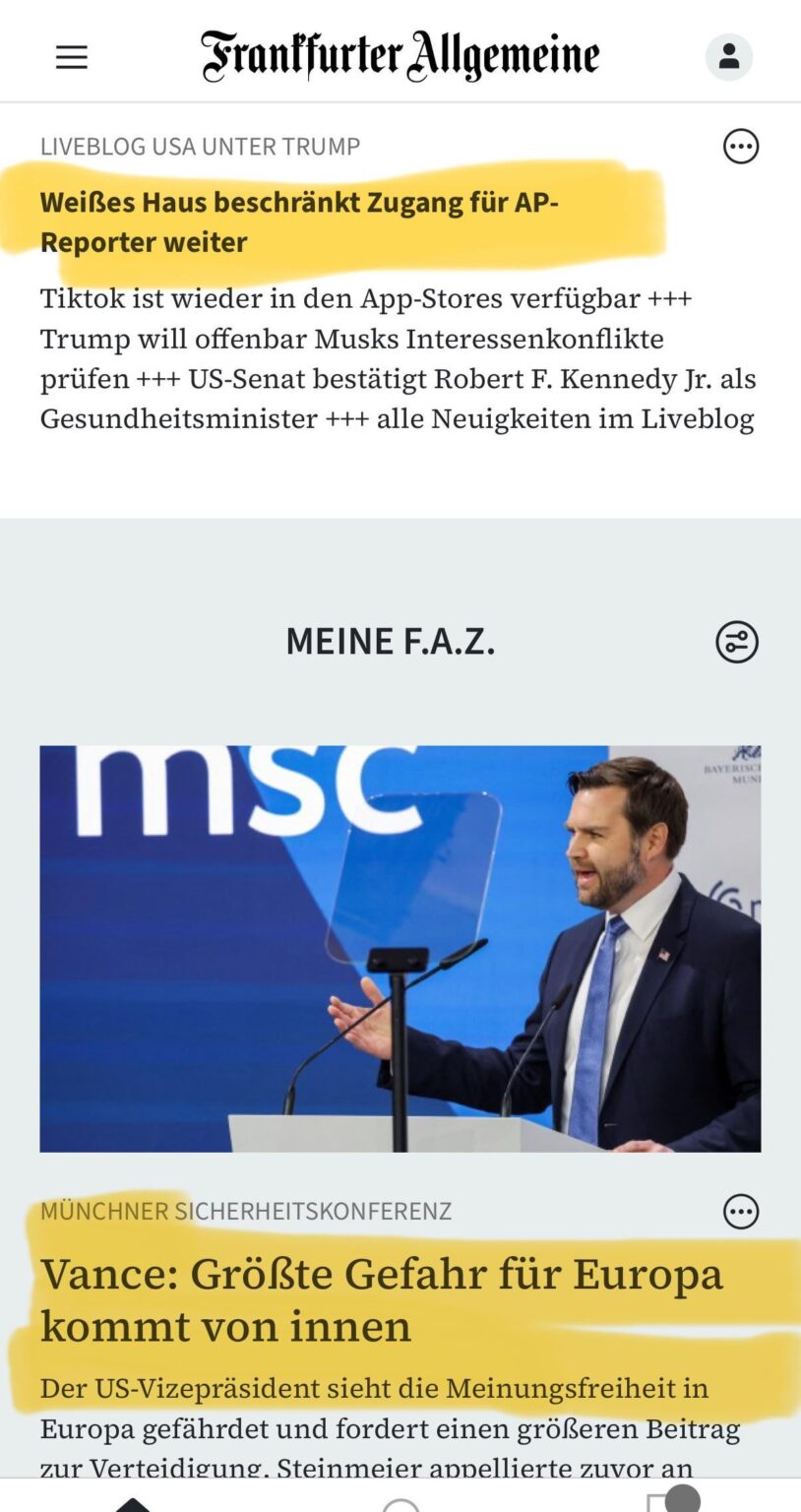 Meinungsfreiheit in Europa🤔