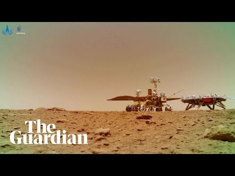 Gibt es ein Filmmaterial auf dem Mars so gut wie dieser eines operativen Rovers? (Rover: Zhurong (China)))