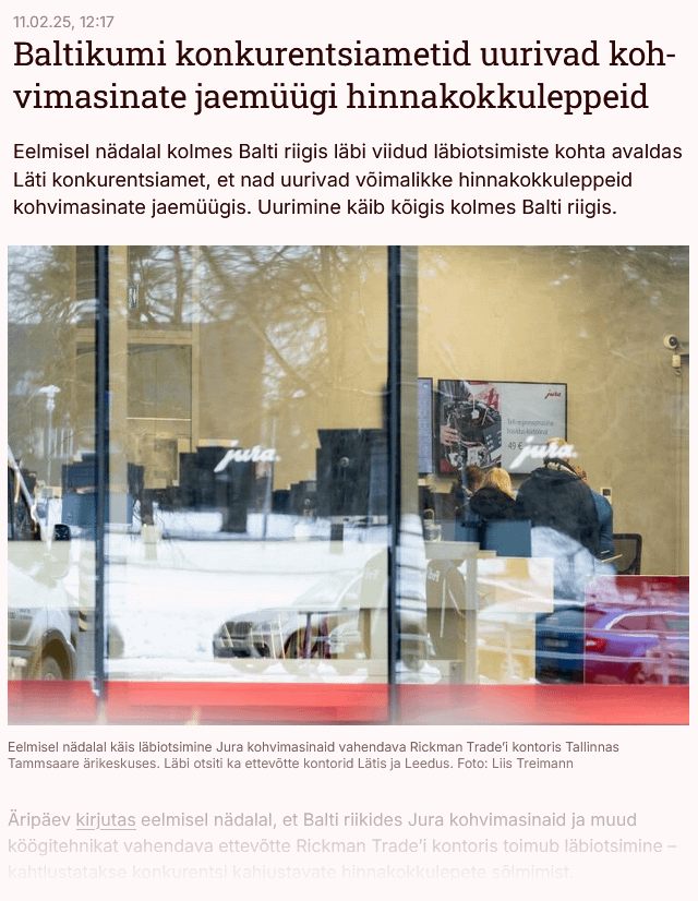 Der Grund, warum Mailis -Vertreter kein Geld hatten, um eine Jura -Kaffeemaschine zu kaufen, und keine andere Wahl hatten, als sie aus dem Ministerium nach Hause zu tragen