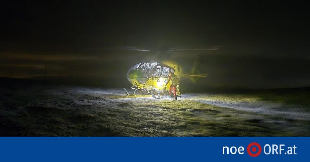 Chinesischer Wanderer mit Tennisschuhen am Schneeberg gerettet
