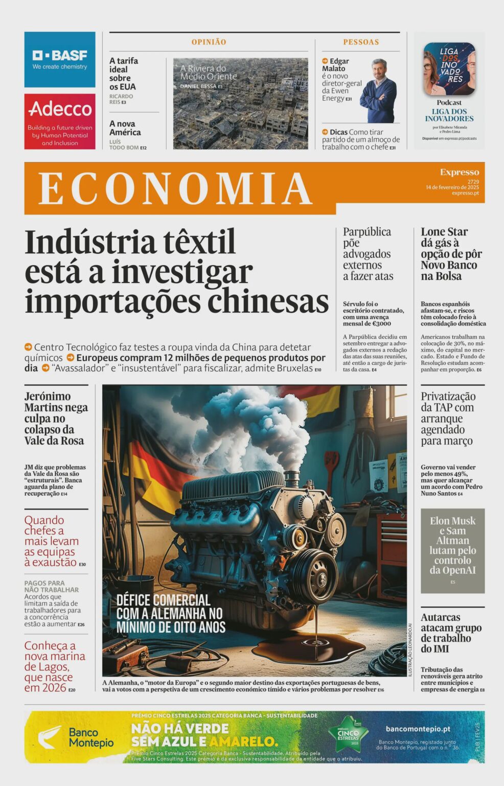 Express, das Bild zu verwenden, das von IA auf dem Cover dieser Woche erzeugt wird