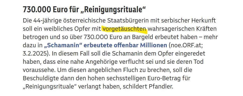 Es ist eine Unverschämtheit, dass sich manche durch vorgetäuschte Wahrsagerei bereichern und damit diejenigen in Verruf bringen, die echte wahrsagerische Fähigkeiten besitzen.