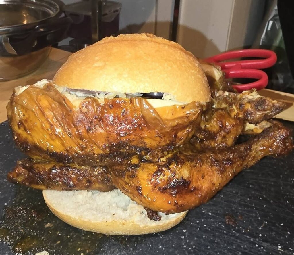 Heute gab es nur ein Brötchen! ☝🏼😅