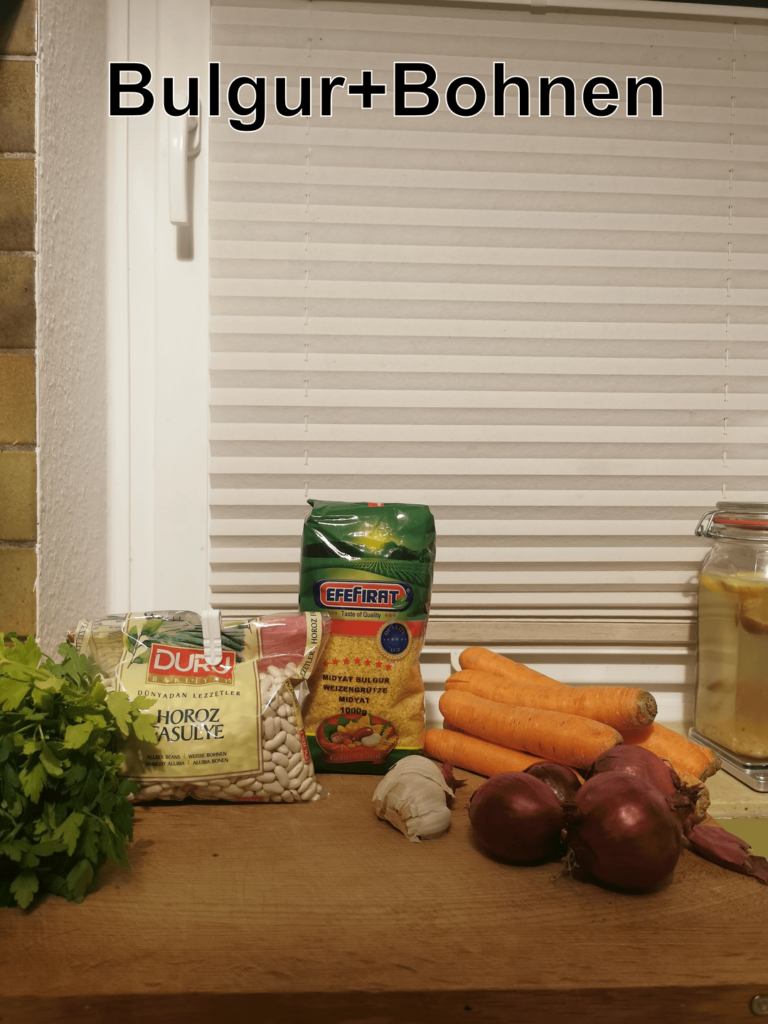 Mealprep KW 7 (Bohnen+Bulgur)