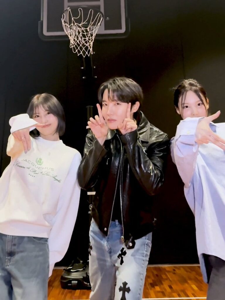 BTS J -HOPE & TWOLE MOMO und NAYEON - 'Sweet Dreams (feat. Miguel)' Dance Challenge (250309)