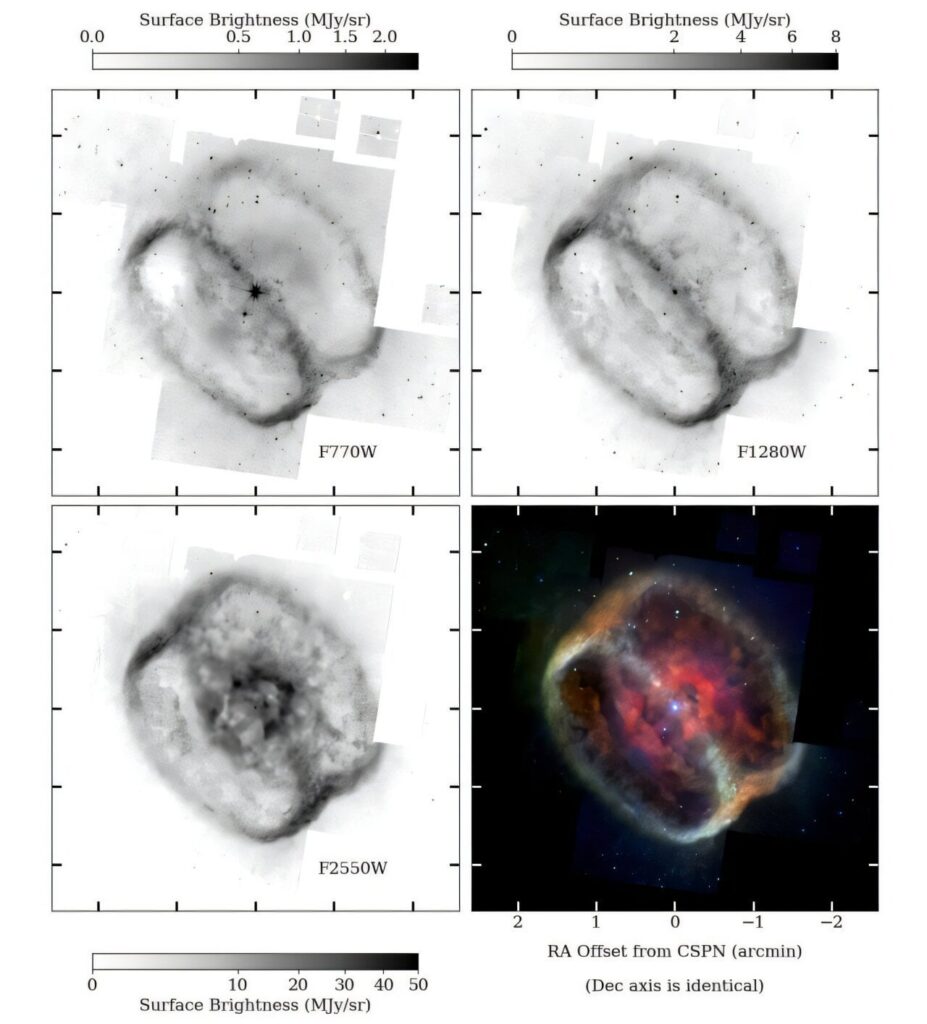JWST erforscht rätselhafte Ringe mit mittlerem Infrarot im planetarischen Nebel NGC 1514