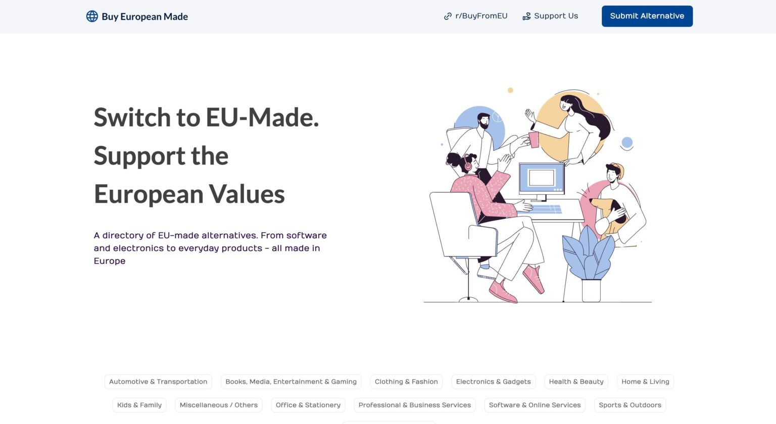 Europäer kaufen.
