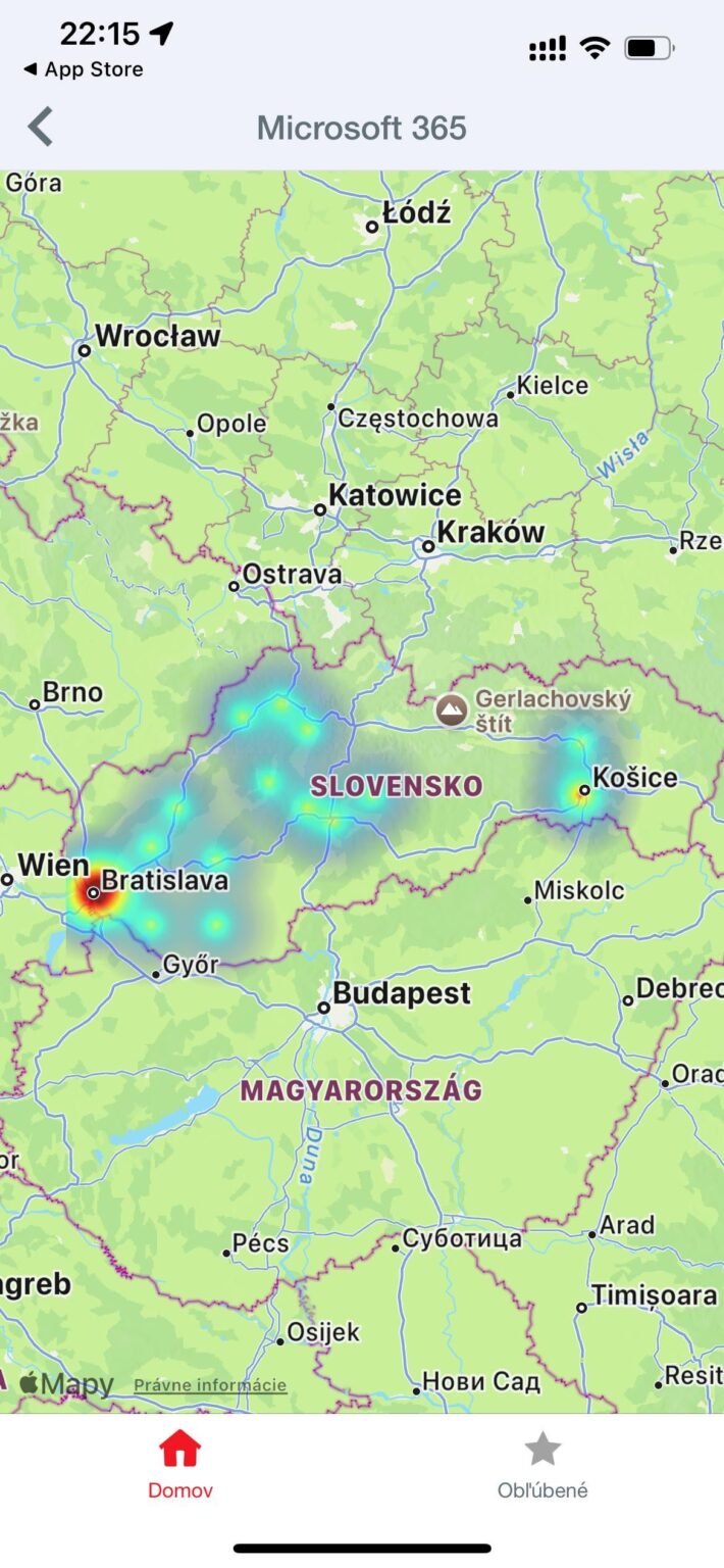 Lokalny Vypadok Microsoft-u Na Slovensku?