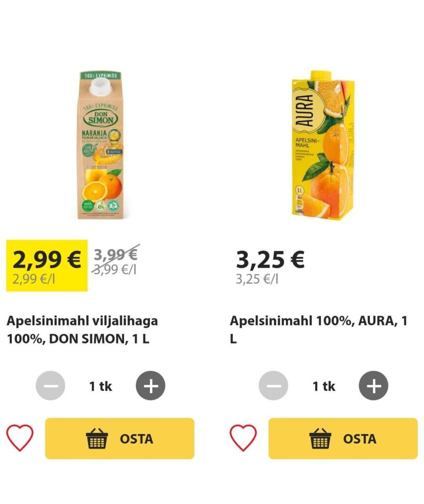 Premium -Orangensaft -Aura
