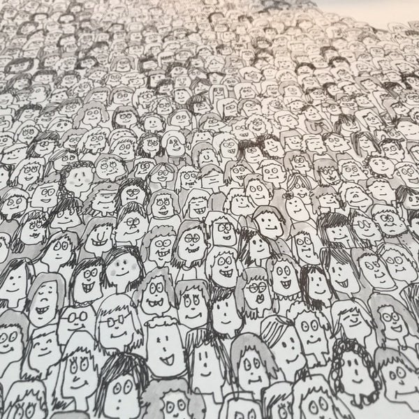 Der estnische Künstler probiert einen Weltrekord aus und zieht alle seine Social -Media -Fans auf Papier - über dreitausend! Weitere können verbunden werden.