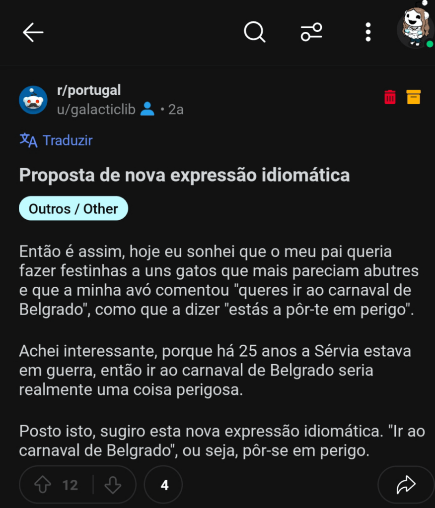 Vor 2 Jahren habe ich dies hier bei R/Portugal veröffentlicht. Gestern gab es am Karnevalstag Granaten im Serbienparlament