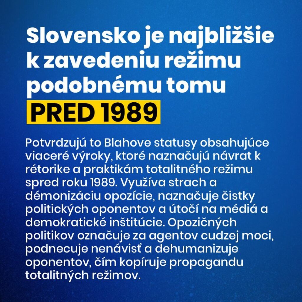 Ľ. Blaha fordert eine Untersuchung der Opposition und der Bürger ohne Gnade. Kehrt das totalitäre Regime wie vor 1989 zurück? Ľ. Blaha fordert eine Untersuchung der Opposition und der Bürger ohne Gnade. Kehrt das totalitäre Regime wie vor 1989 zurück?