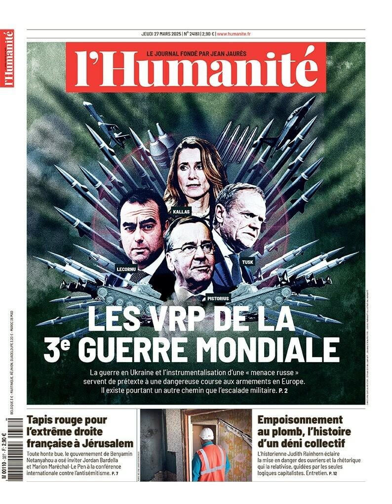 Die Titelseite der Menschheit morgen