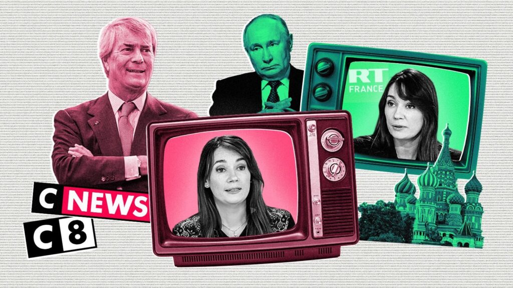 Bolloré stellt heute Propagandist Xenia Fedorova, Exputine-Propagandistin, an Bolloré stellt heute Propagandist Xenia Fedorova, Exputine-Propagandistin, an