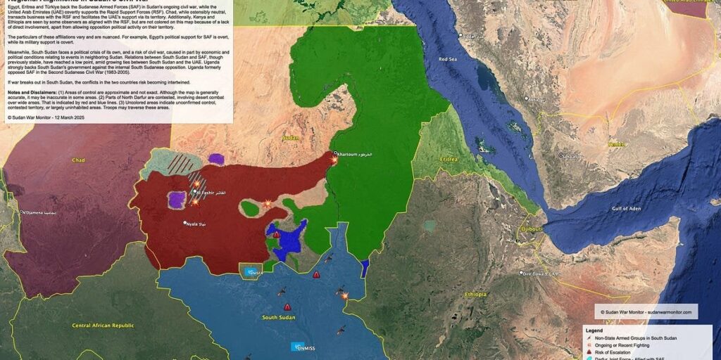 Großer Sudan und das Risiko eines regionalen Krieges