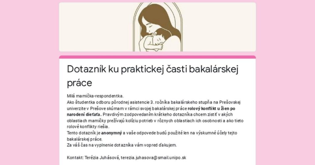 [Slovenské mamy] [3m]  Rollenkonflikt in der Zeit der Mutterschaft