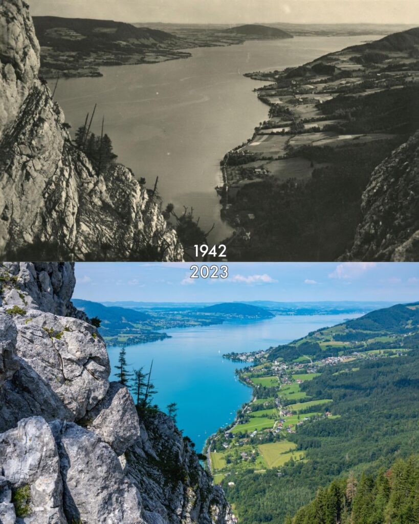 Attersee 1942 und 2023