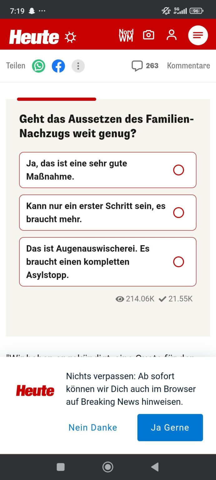 Sollts ned heißen : Ja; Na; Vielleicht???