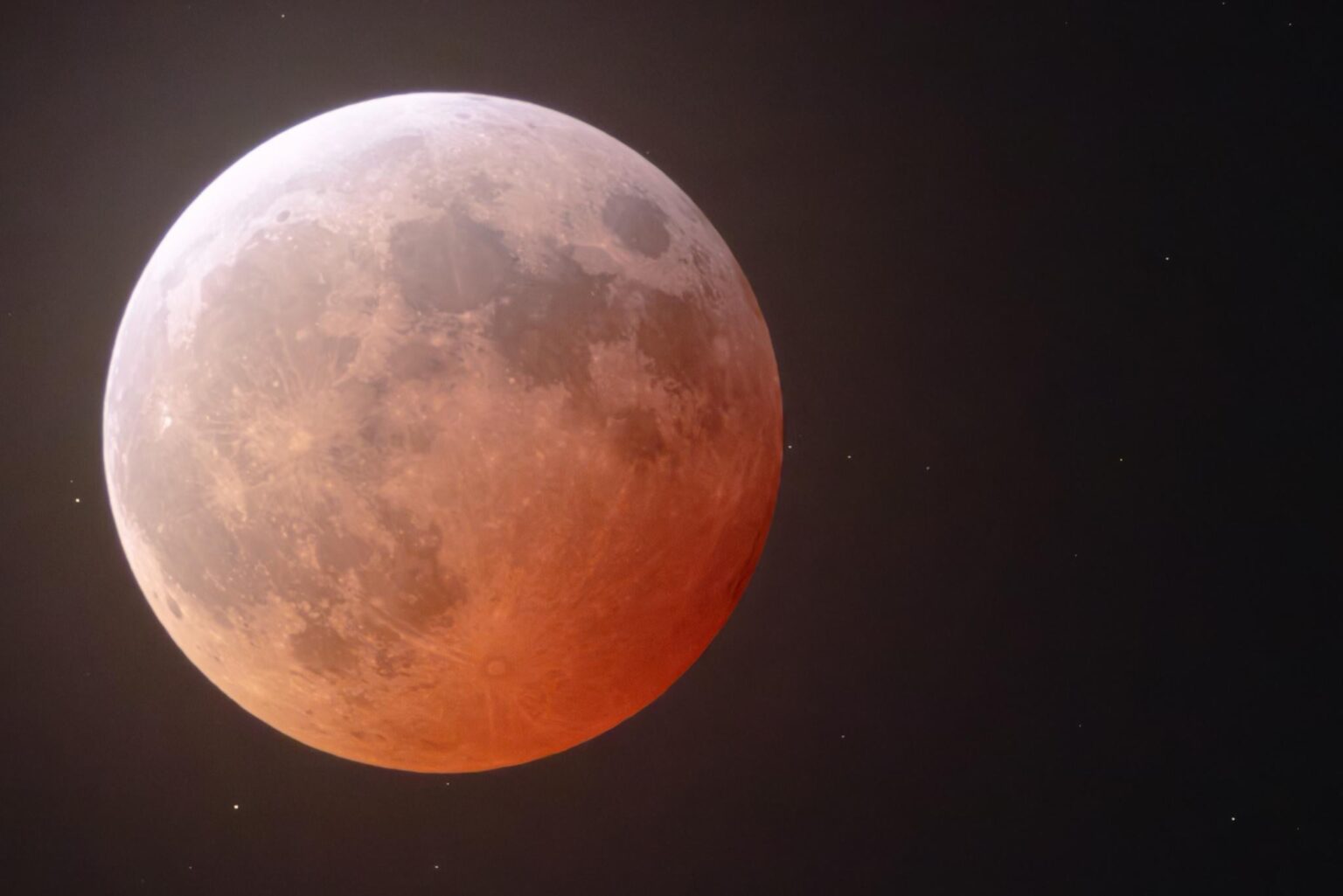 Mein Lieblingsfoto von Single Shot von der Mondfinsternis, die ich gemacht habe.