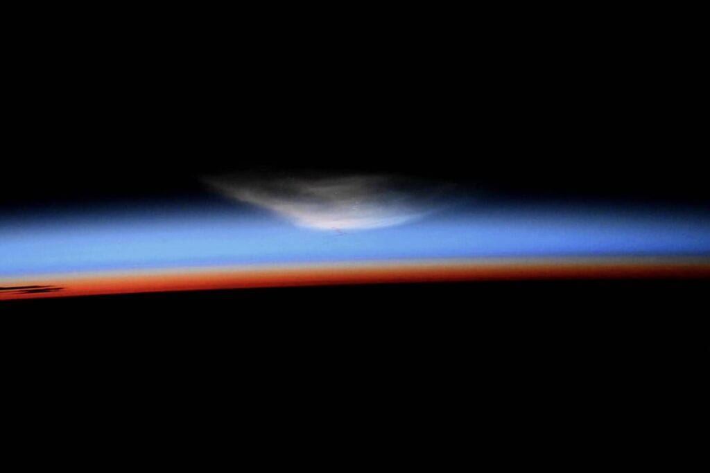 Starship 8 -Trennung von der Internationalen Raumstation.