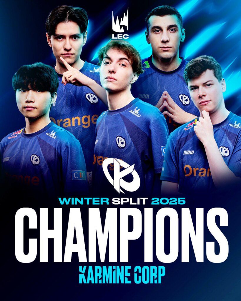 Die Karmine Corp (E-Sportstruktur von Streamer Kameto) gewinnt die Wintersaison der European League of Legends Championship