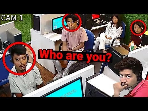 Scamm vom indischen Betrug/Call-Zentrum in Griechenland in der letzten Anti-Scamm-Videos auf YT.