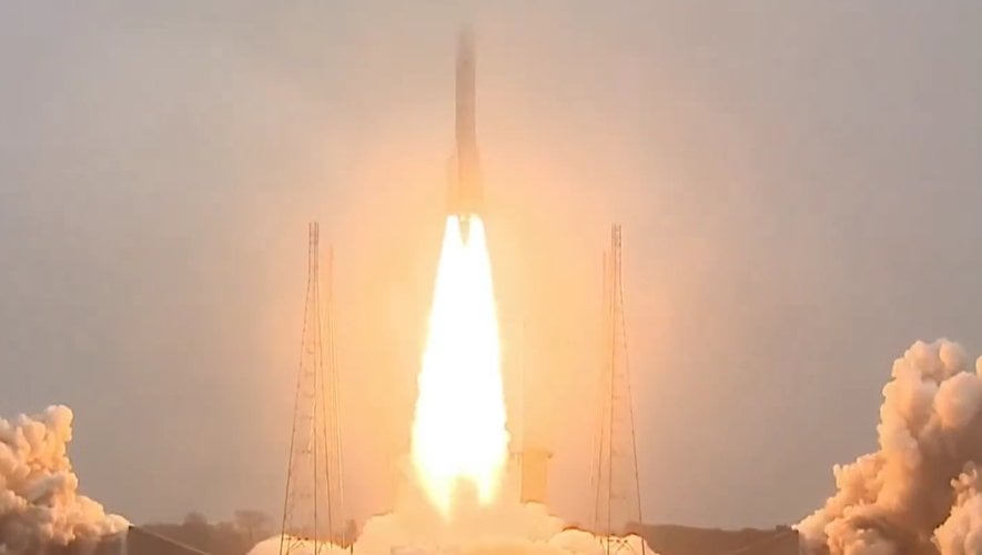 Video Ariane 6: Start von der Rakete von Guyana, dem ersten französischen Handelsflug, erleben