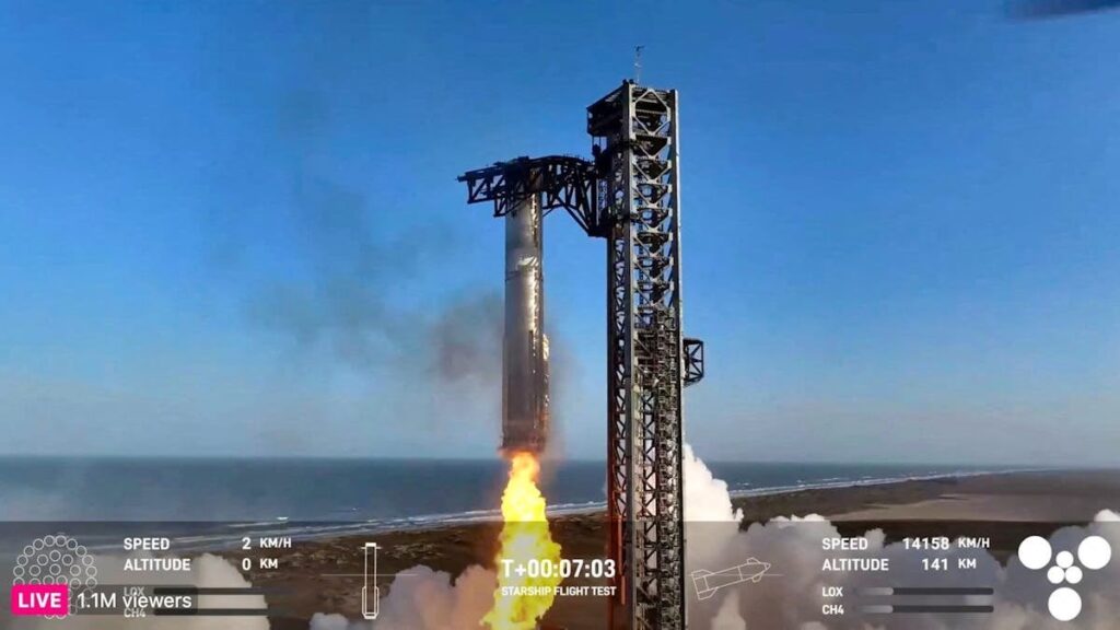 Neues Misserfolg für SpaceX und sein Megafusée -Raumschiff