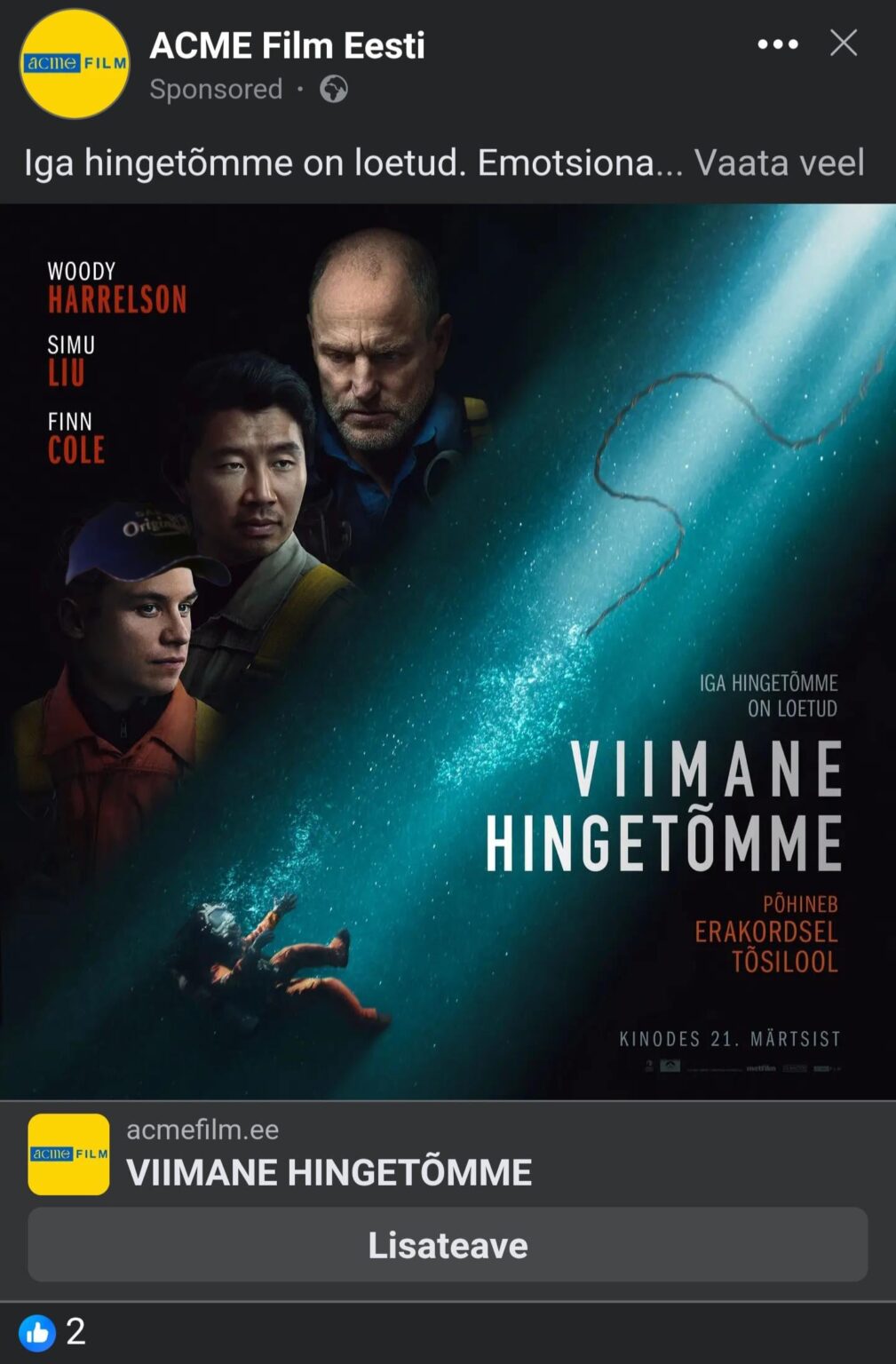 Hollywood -Film über das Leben eines jungen Valdis kommt