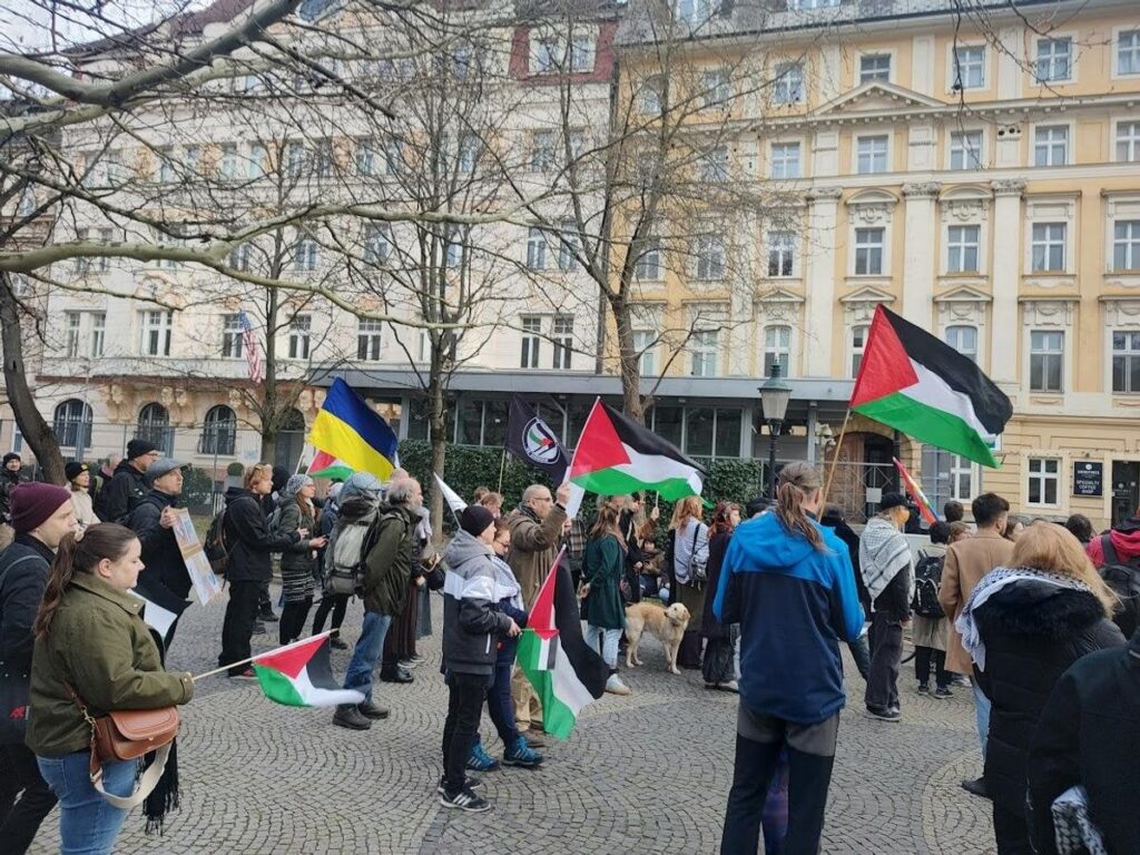 Blaha und bombig ermahnt beim Gaza -Protest