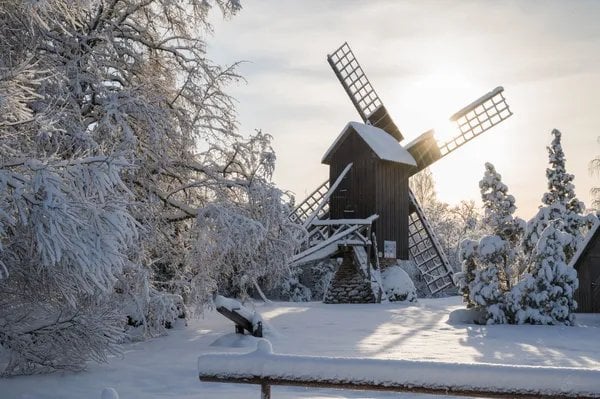Das wahre Winterwunderland - EEMU Windmühle