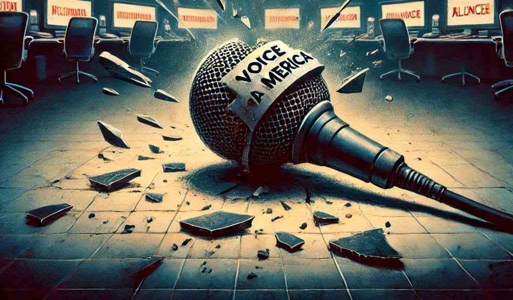 Das Versehen der von den USA finanzierten globalen Medien - die Stummschaltung Amerikas Stimme in die Welt, spricht Bände darüber, was Amerika wird.