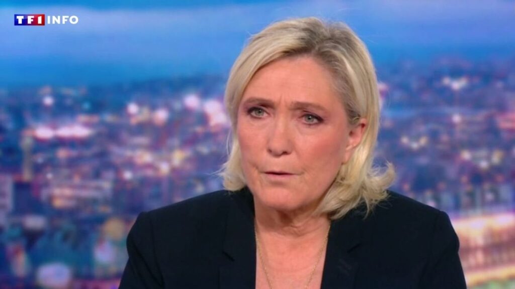 Marine Le Pen lud ab 20 Uhr zu 5 Jahren unmittelbarer Unzulässigkeit verurteilt. Nachrichten von TF1 an diesem Montag