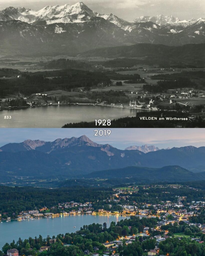 Velden 1928 und 2019