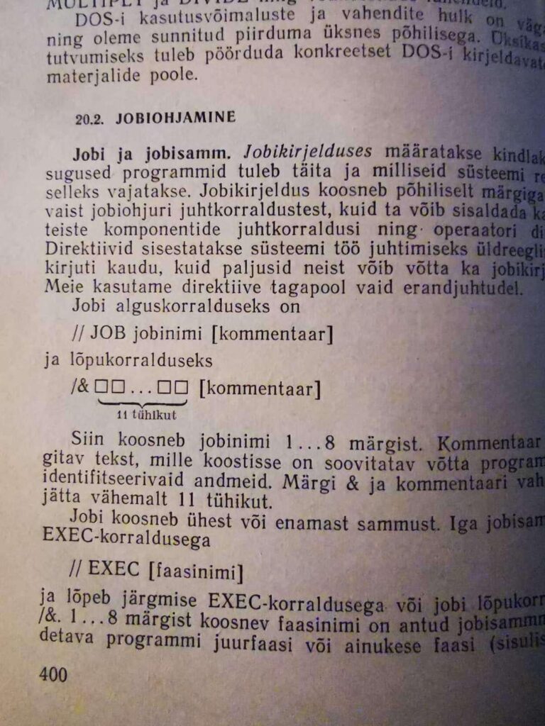 Auszug aus einem alten Programmierlehrbuch