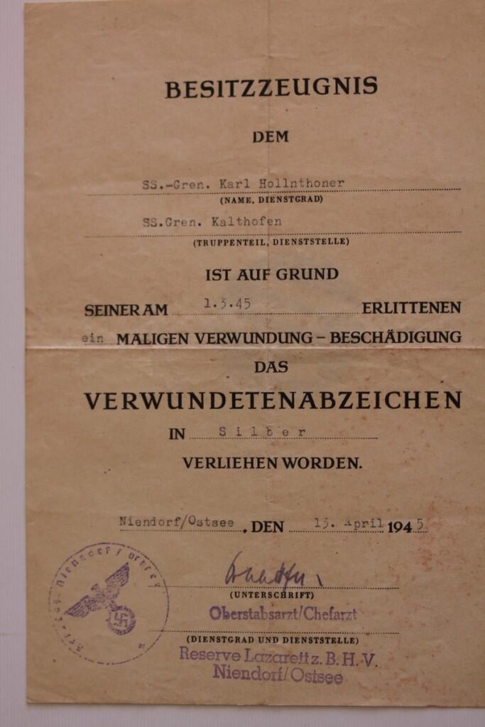 Das Diplom, das mein Großvater erhielt