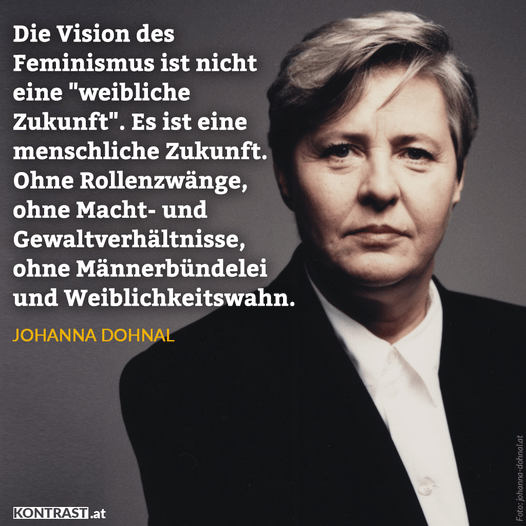 Johanna Dohnal über Feminismus