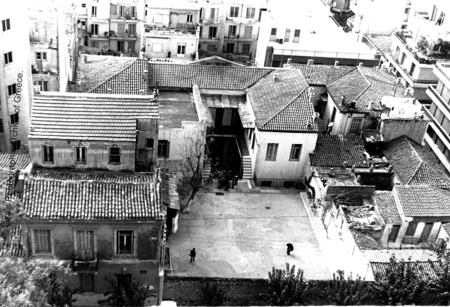 Old 36. Grundschule in Exarchia (heute ist es falsch), 1979