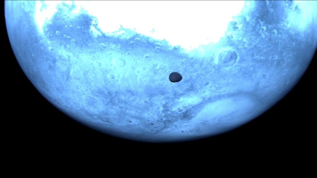 ESAs Hera -Sonde trainiert seine Kameras bei Mars 'Moon Deimos | Weltraumfoto des Tages 13. März 2025