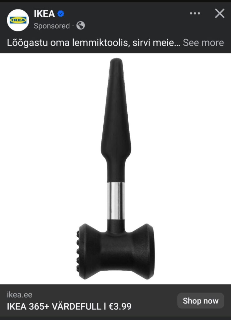 IKEA fragt höflich sitzen drin