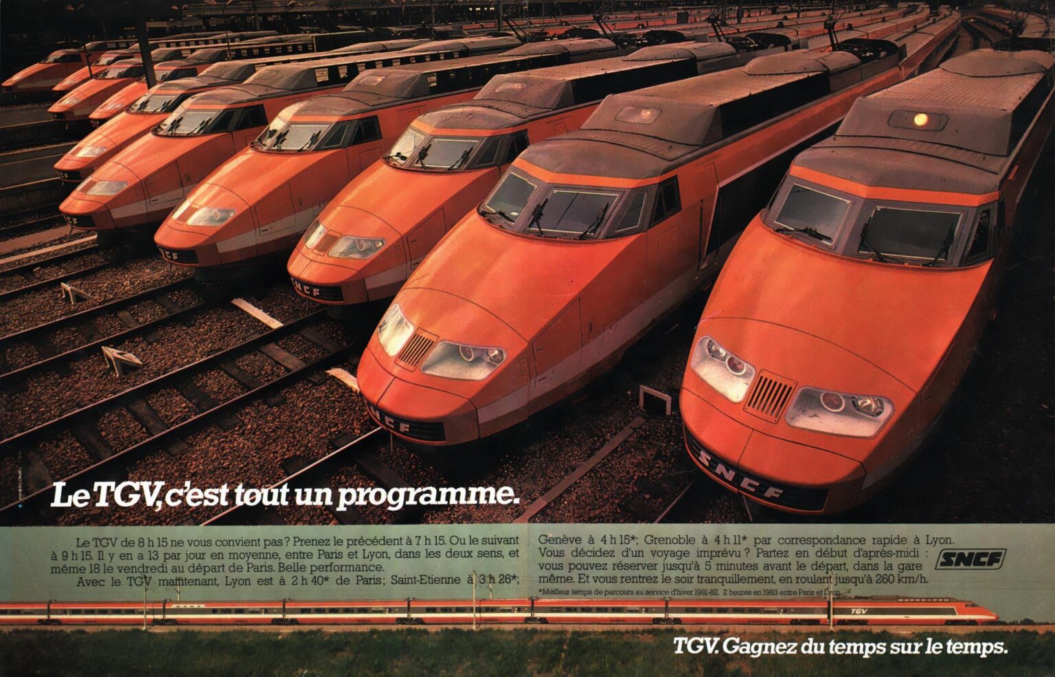 Werbepost für TGV - 1981