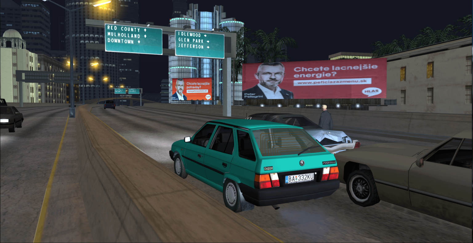 Ich habe aufgehört, die ursprünglichen Werbetafeln in GTA San Andreas zu genießen.
