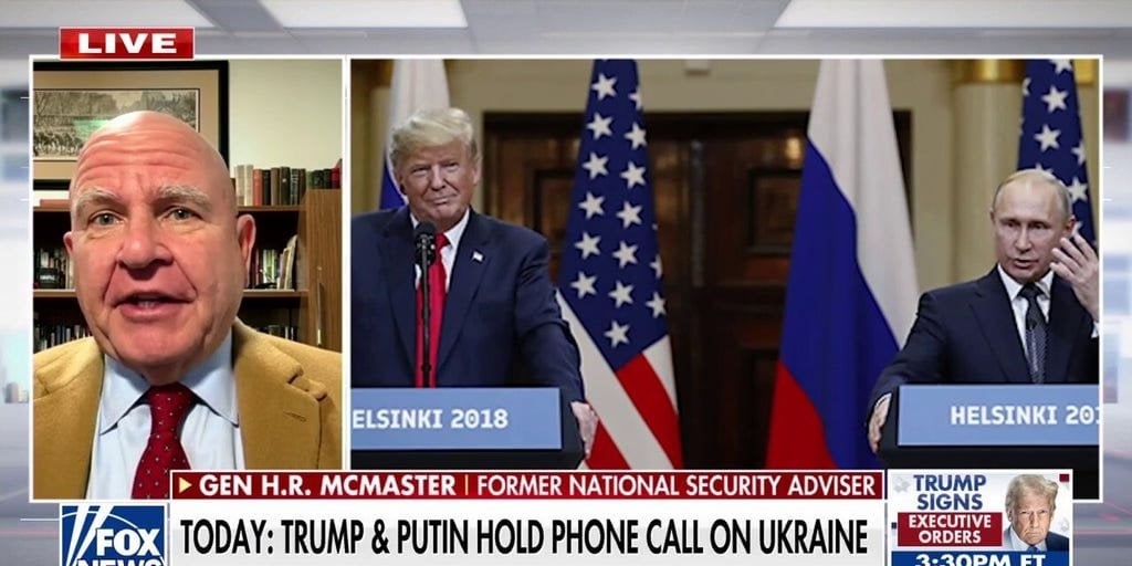 HR McMaster: Putin möchte, dass Trump ihm "von der Matte von der Matte hilft".