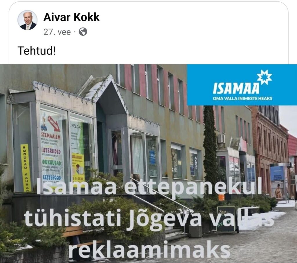 Aivar Kokk wieder.