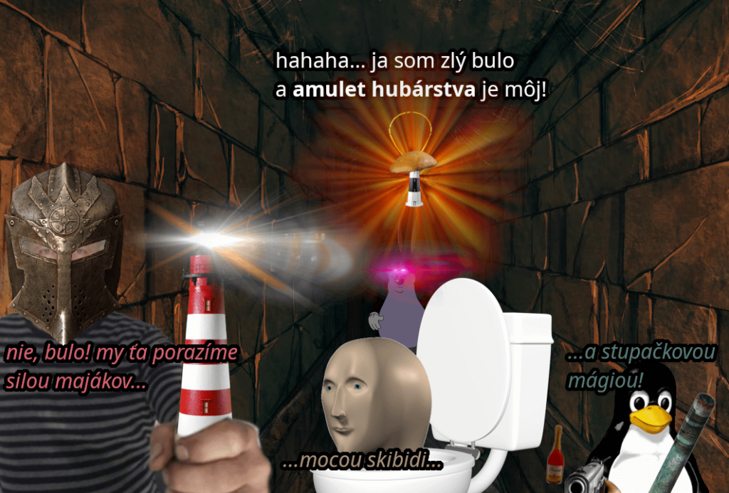 Mr. Hubar und seine Gruppe von Helden standen im Dunkeln auf und ich gehe, um das alte Amulett des Pilzes zu retten – lass keine Pilze niemals gehen! Viele glückliche Pilze, wir verlassen uns auf dich! Mr. Hubar und seine Gruppe von Helden standen im Dunkeln auf und ich gehe, um das alte Amulett des Pilzes zu retten - lass keine Pilze niemals gehen! Viele glückliche Pilze, wir verlassen uns auf dich!