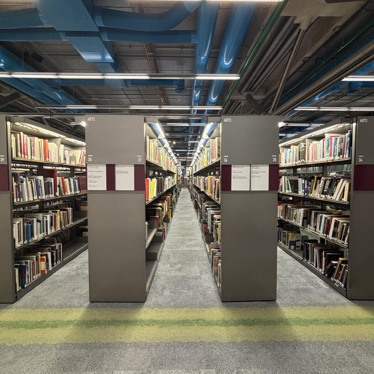 Schließung der BPI (Bibliothek des Center Pompidou) letzte Woche