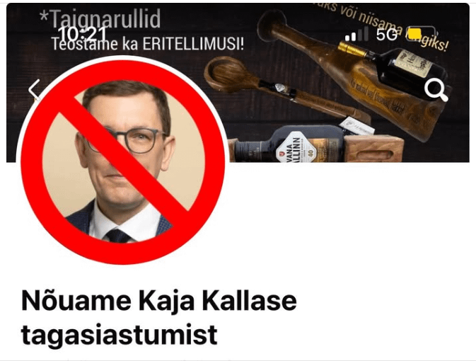 FB -Gruppe "Wir benötigen Kaja Kallas zurück"